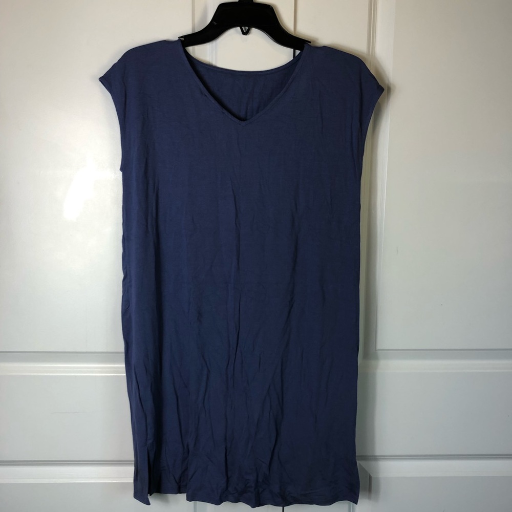 Eileen Fisher Brand New ! Blue Sunmer Dress